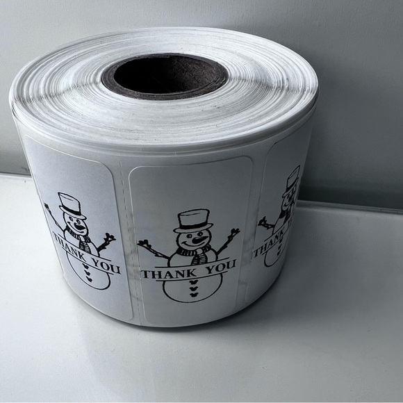 Pack of 100 Stickers | Thank you stickers for Christmas |Packaging Supplies - Picture 12 of 15